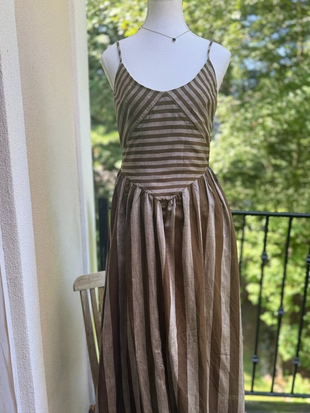 Torn by Ronny Kobo Melinda Dress Cocoa/Sand
